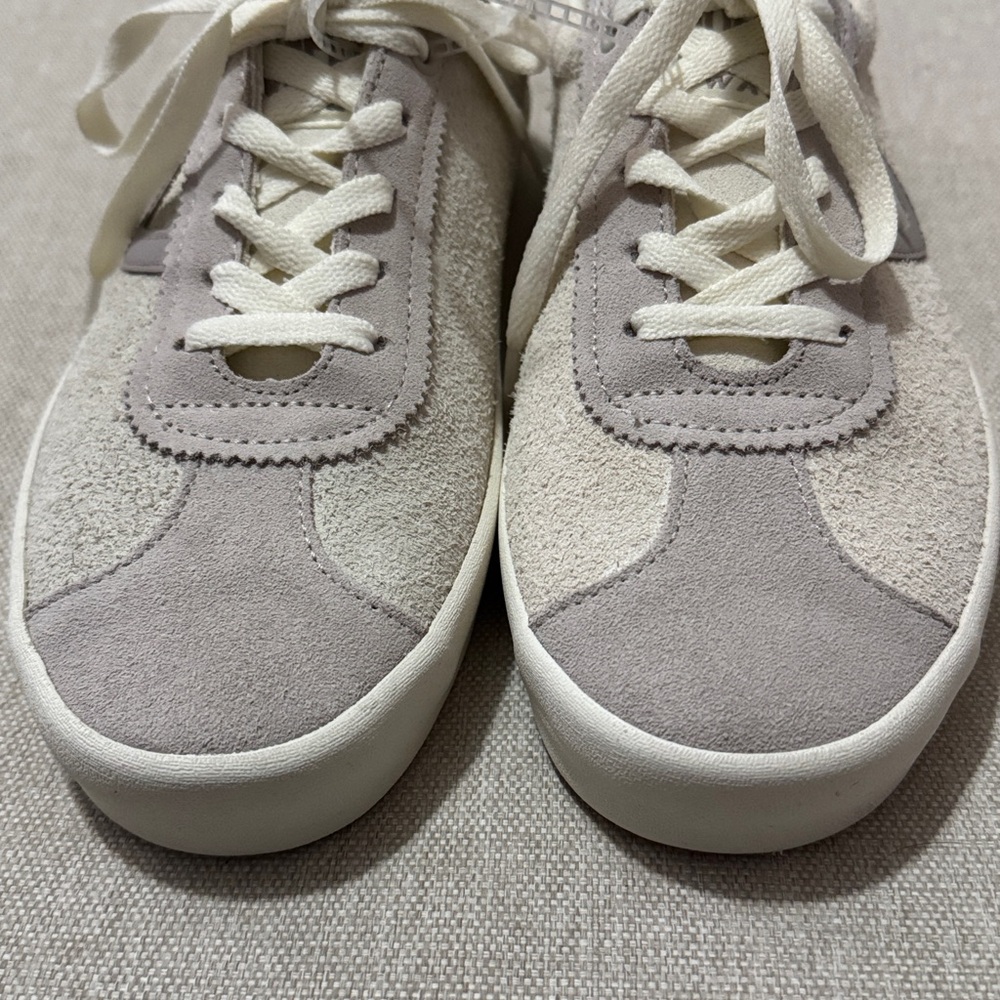 NWT VANS Brushed Sueded Leather Sneaker-Gray-Wmns 8.5/Mens 7 - Picture 4 of 13